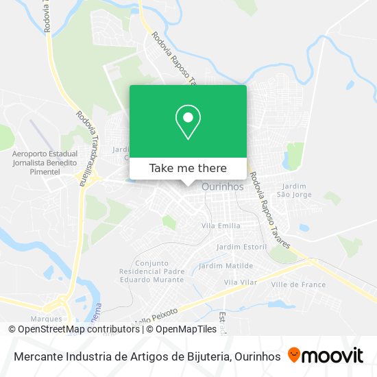 Mercante Industria de Artigos de Bijuteria map