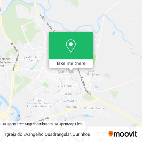Igreja do Evangelho Quadrangular map