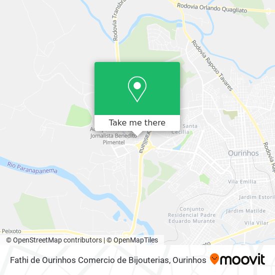 Fathi de Ourinhos Comercio de Bijouterias map