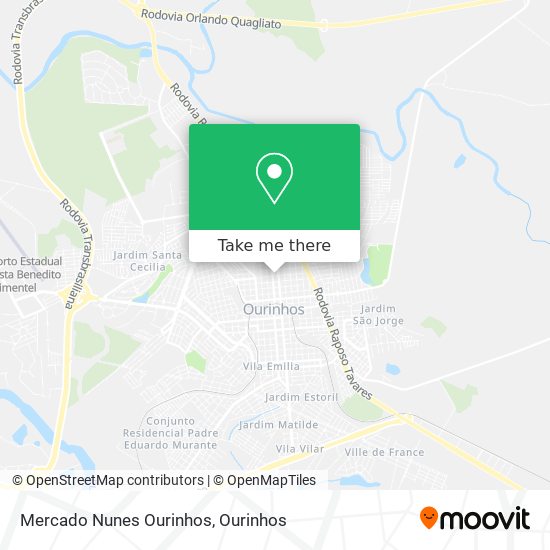 Mercado Nunes Ourinhos map