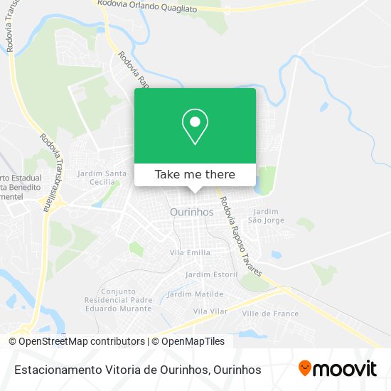 Estacionamento Vitoria de Ourinhos map