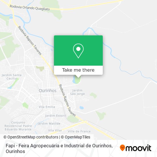 Fapi - Feira Agropecuária e Industrial de Ourinhos map