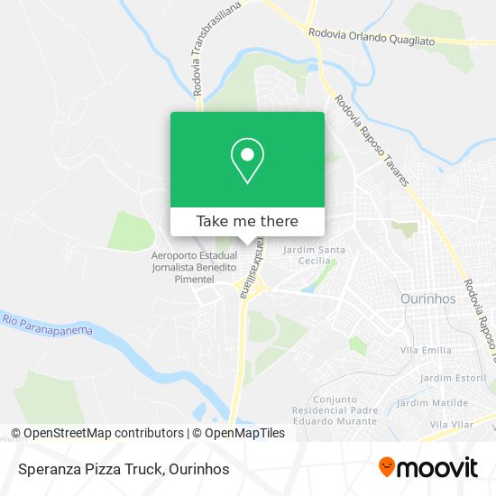 Speranza Pizza Truck map