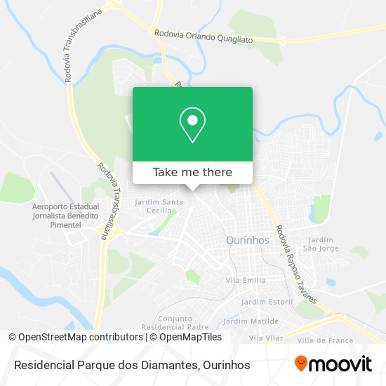 Residencial Parque dos Diamantes map