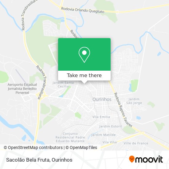 Sacolão Bela Fruta map