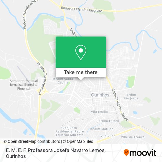 E. M. E. F. Professora Josefa Navarro Lemos map