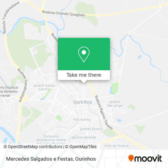Mercedes Salgados e Festas map