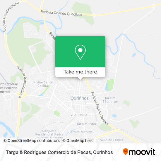Targa & Rodrigues Comercio de Pecas map
