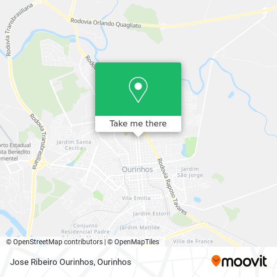 Jose Ribeiro Ourinhos map