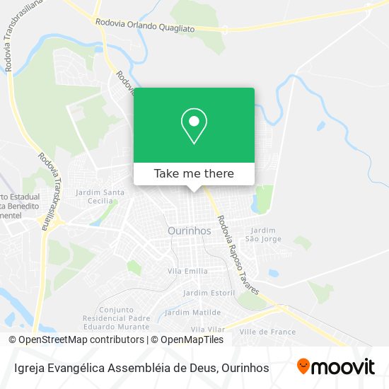 Mapa Igreja Evangélica Assembléia de Deus