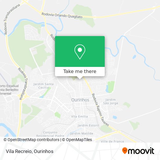 Vila Recreio map