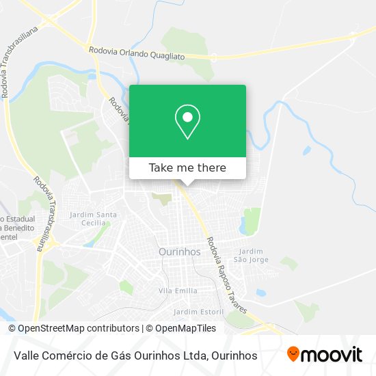 Valle Comércio de Gás Ourinhos Ltda map
