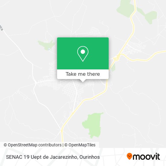 SENAC 19 Uept de Jacarezinho map