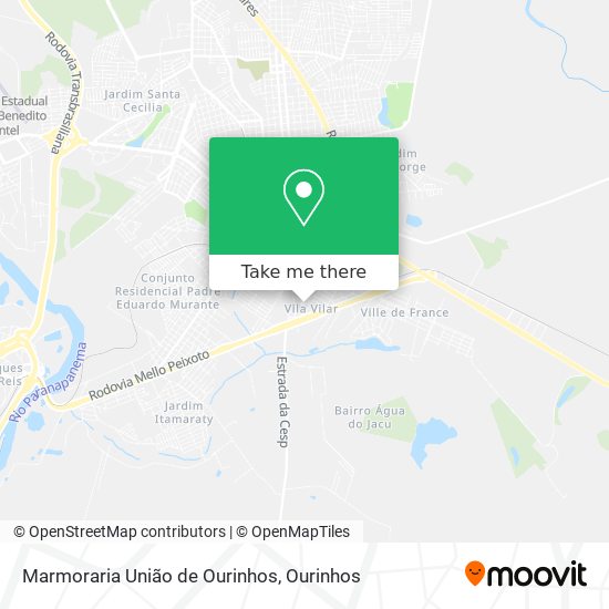 Marmoraria União de Ourinhos map