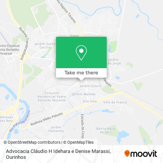 Advocacia Cláudio H Idehara e Denise Marassi map