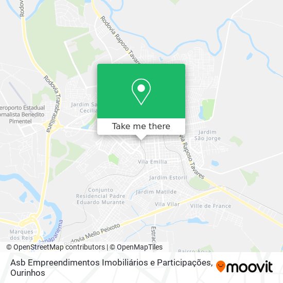 Mapa Asb Empreendimentos Imobiliários e Participações