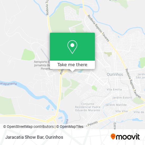 Jaracatia Show Bar map