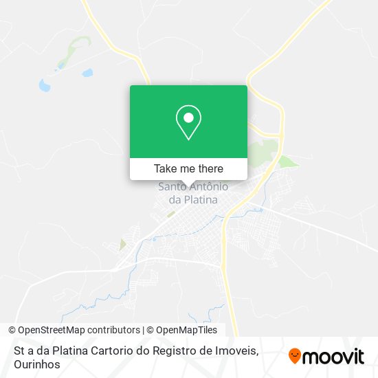 St a da Platina Cartorio do Registro de Imoveis map