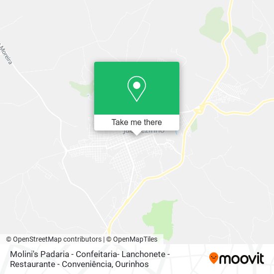 Mapa Molini's Padaria - Confeitaria- Lanchonete - Restaurante - Conveniência
