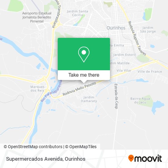Supermercados Avenida map