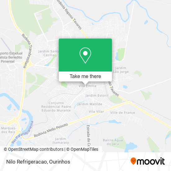 Nilo Refrigeracao map