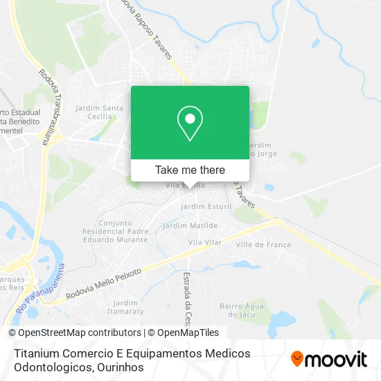 Titanium Comercio E Equipamentos Medicos Odontologicos map
