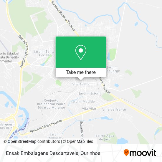 Ensak Embalagens Descartaveis map