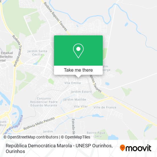 República Democrática Marola - UNESP Ourinhos map