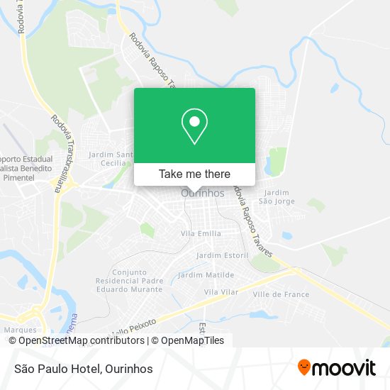 São Paulo Hotel map