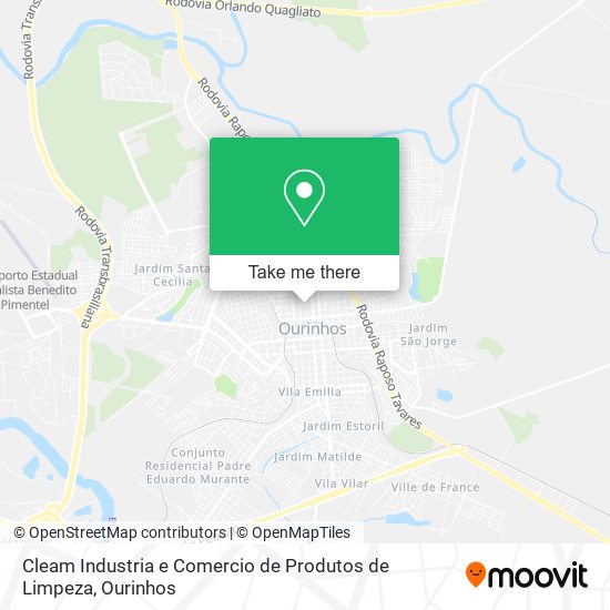 Cleam Industria e Comercio de Produtos de Limpeza map