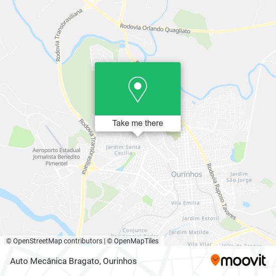 Auto Mecânica Bragato map