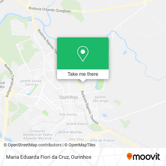 Maria Eduarda Fiori da Cruz map