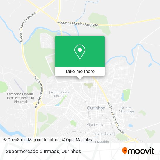 Mapa Supermercado 5 Irmaos