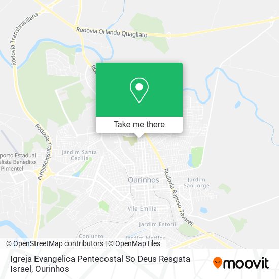 Igreja Evangelica Pentecostal So Deus Resgata Israel map