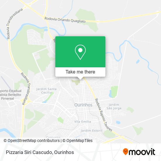 Mapa Pizzaria Siri Cascudo