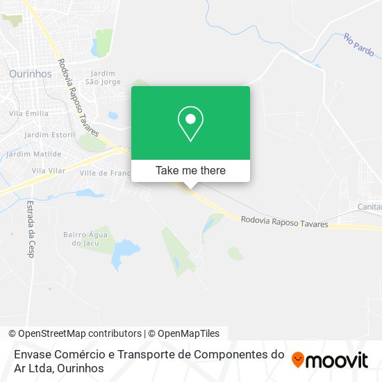 Envase Comércio e Transporte de Componentes do Ar Ltda map