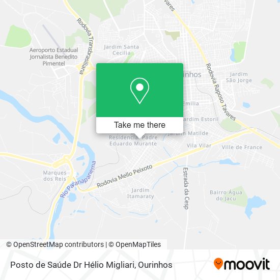 Posto de Saúde Dr Hélio Migliari map