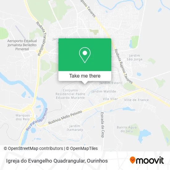 Igreja do Evangelho Quadrangular map