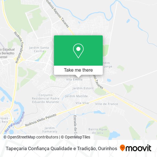 Tapeçaria Confiança Qualidade e Tradição map