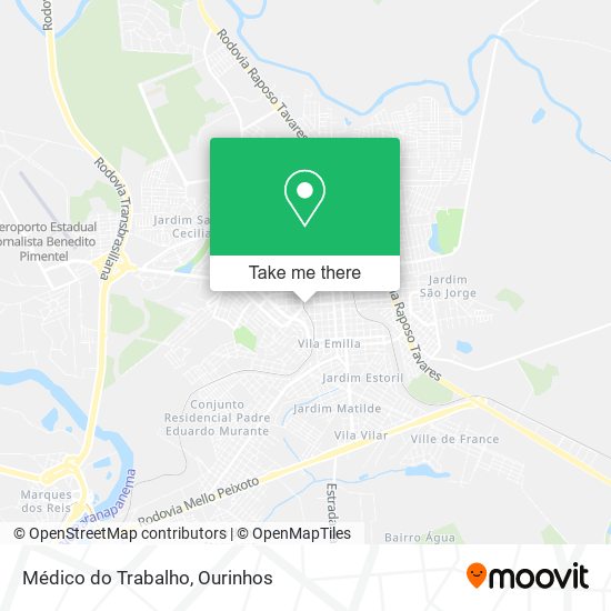 Médico do Trabalho map