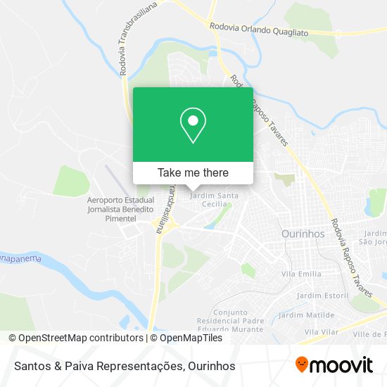 Mapa Santos & Paiva Representações