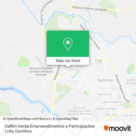 Mapa Delfim Verde Empreendimentos e Participações Ltda