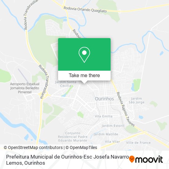 Prefeitura Municipal de Ourinhos-Esc Josefa Navarro Lemos map