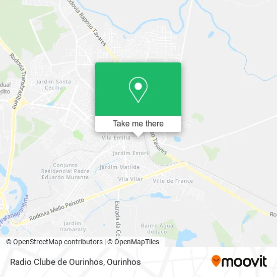 Radio Clube de Ourinhos map