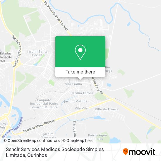 Mapa Sencir Servicos Medicos Sociedade Simples Limitada