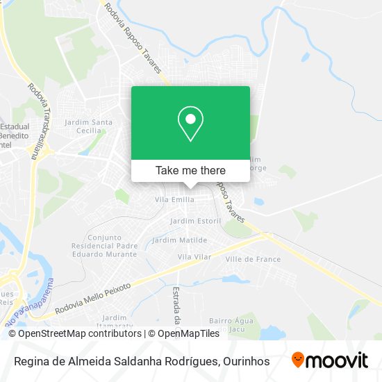 Mapa Regina de Almeida Saldanha Rodrígues