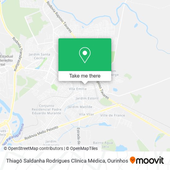 Thiagô Saldanha Rodrígues Clínica Médica map