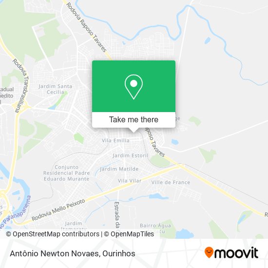 Mapa Antônio Newton Novaes