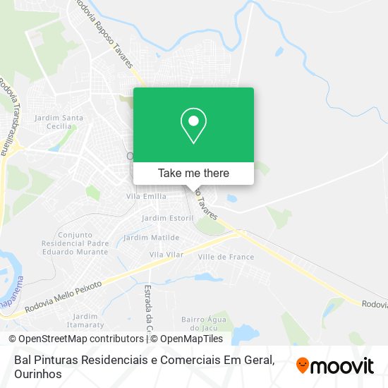 Bal Pinturas Residenciais e Comerciais Em Geral map