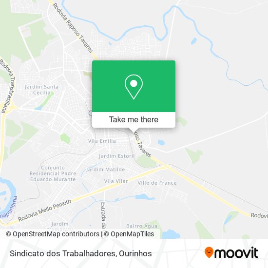 Sindicato dos Trabalhadores map